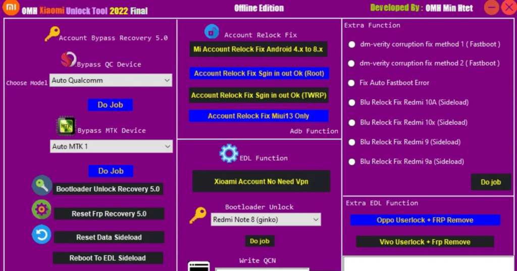 OMH Xiaomi Unlock Tool
