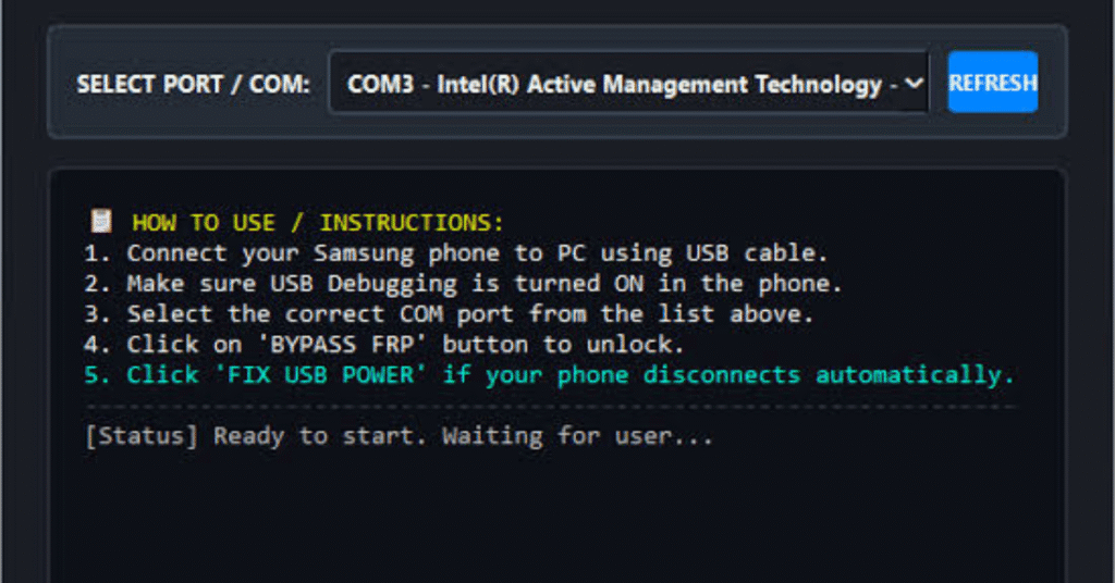 Samsung FRP Tool
