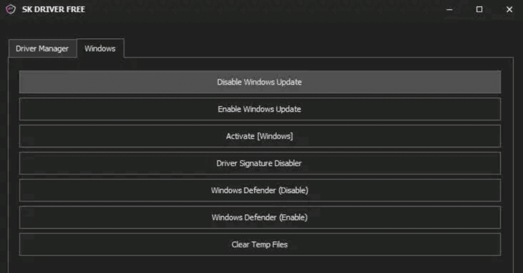 SK Driver Tool